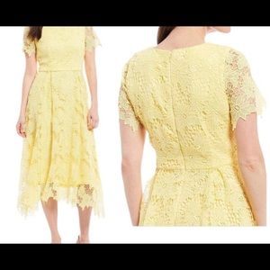 Lace yellow dress